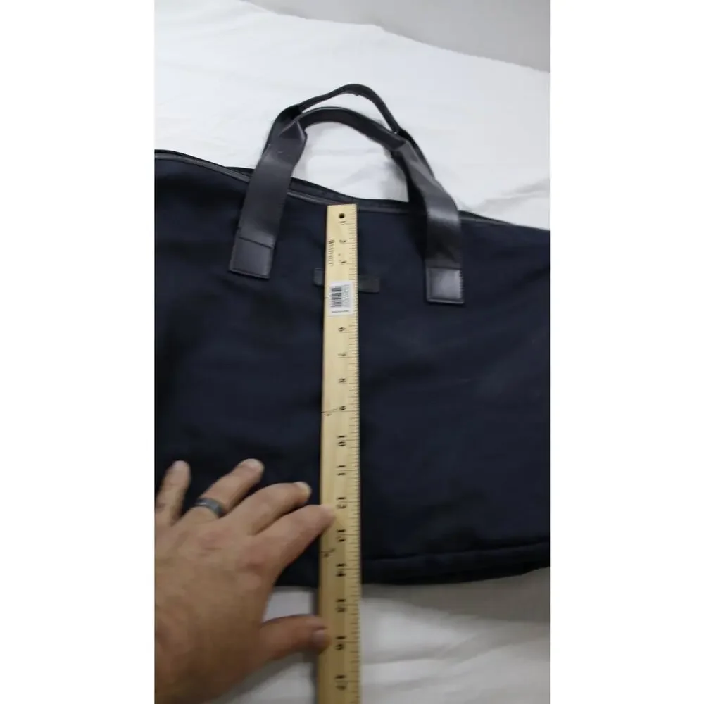 Giorgio Armani Tote Duffle Travel Bag L Blue Matière Mens Folding
